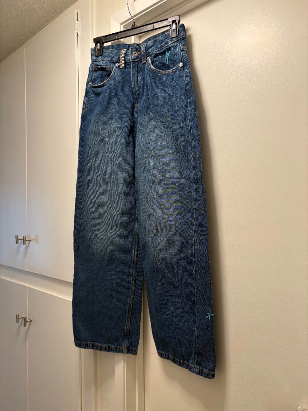Vans baggy skater jeans with embroidered details - size 24